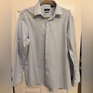 Hugo Boss Blue Dress Shirt Regular Fit